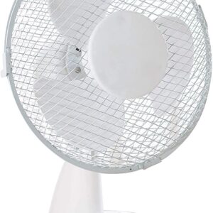 Daewoo 9" Desk Fan White - COL1062